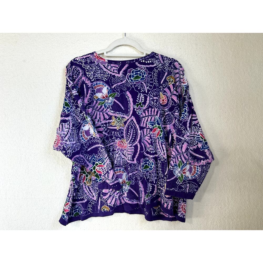 Handloom Batiks Boho Floral Hippie Cotton Women's Size L